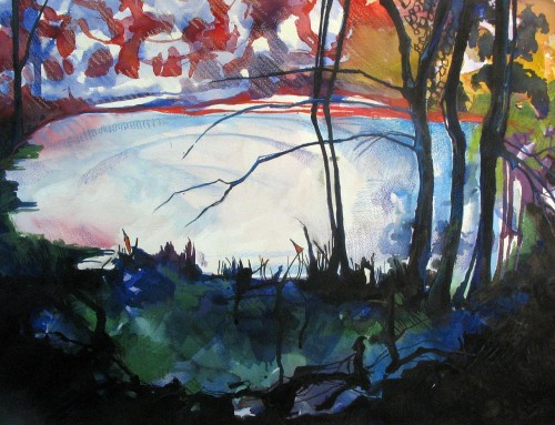 Forest by Reflective Pond