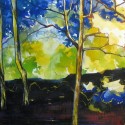 Forest in Yellow and Blue