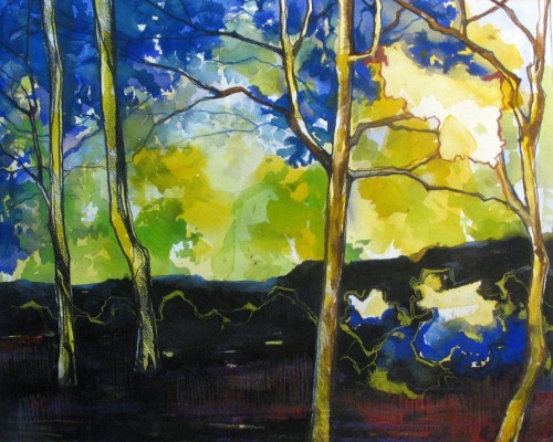 Forest in Yellow and Blue