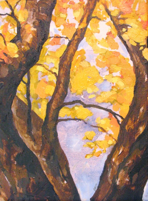 Three Autumn Trees