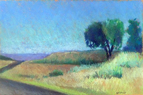 Down the Road- pastel
